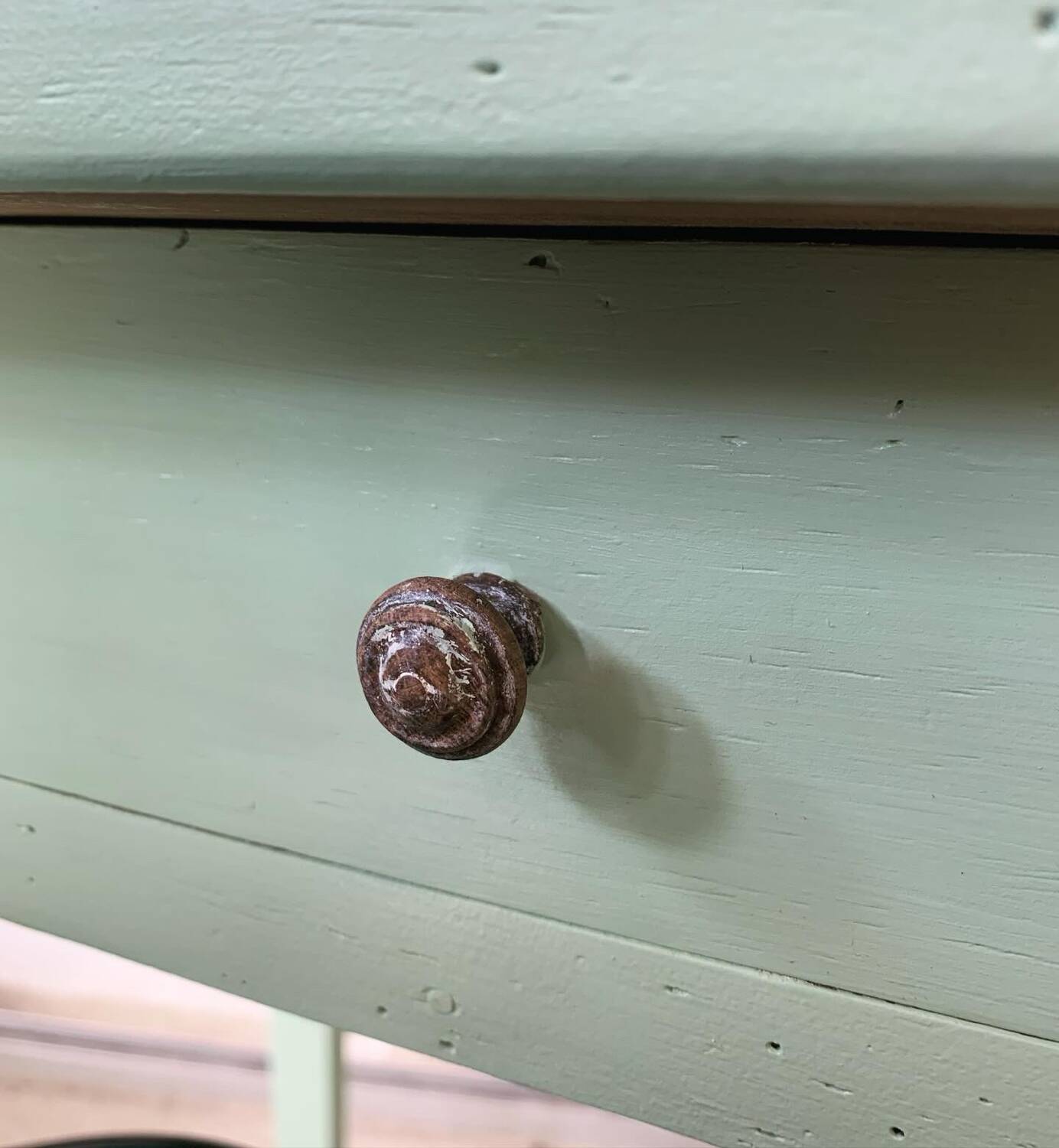 Old small renovated farm table