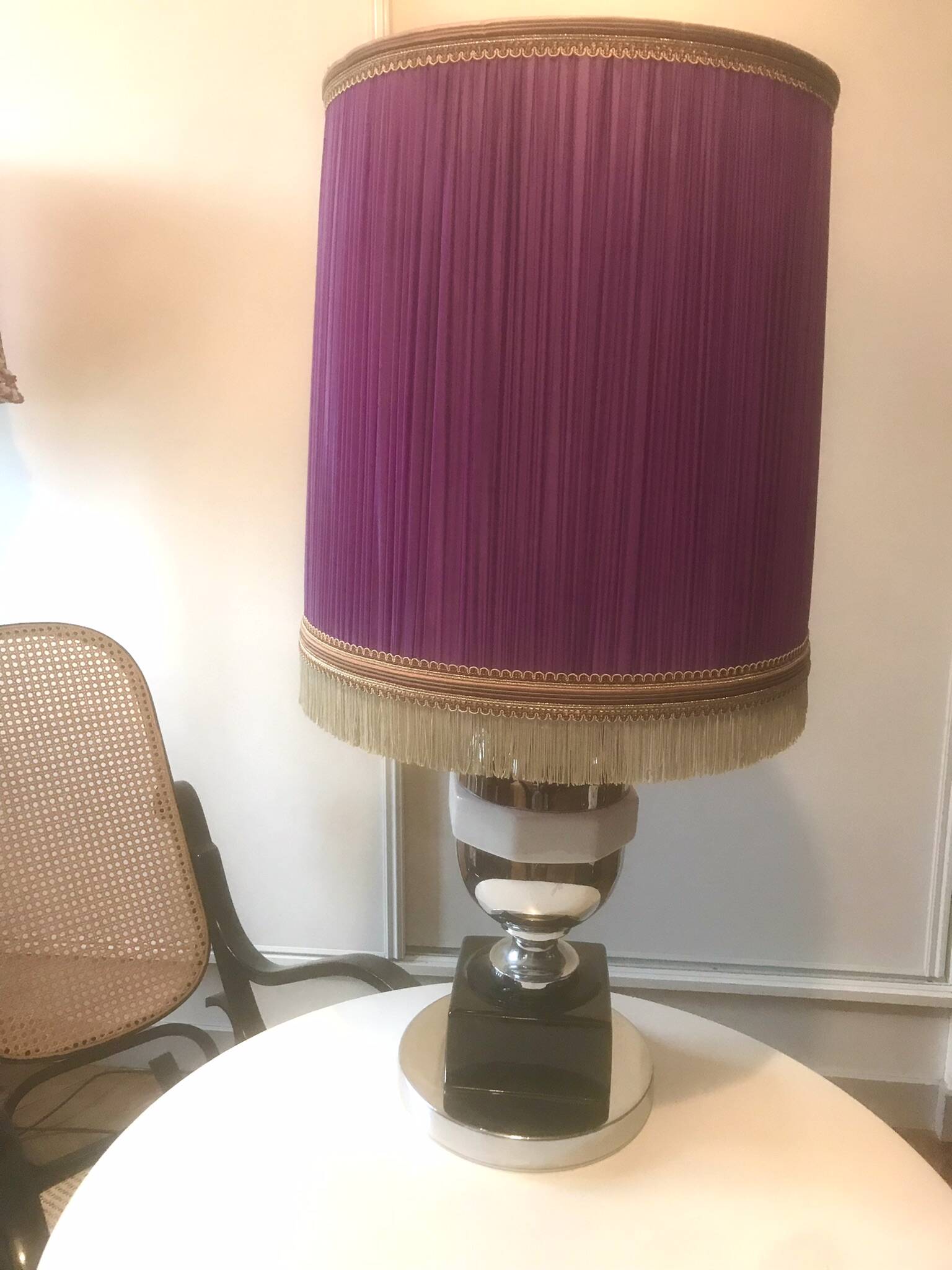 Vintage purple lampshade 1950