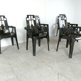 Boston Chairs by Pierre Paulin for Henry Massonnet, 1988, Set of 6