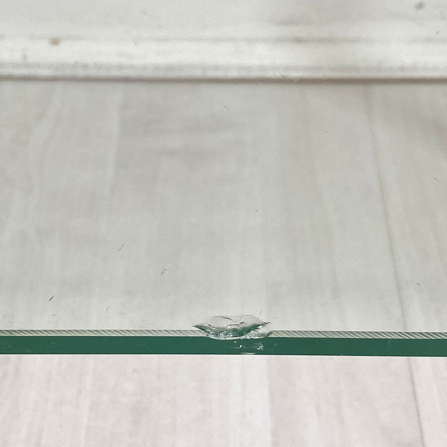 Vintage shelf 70's glass and brass