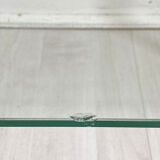 Vintage shelf 70's glass and brass