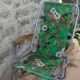 Chaise de camping vintage
