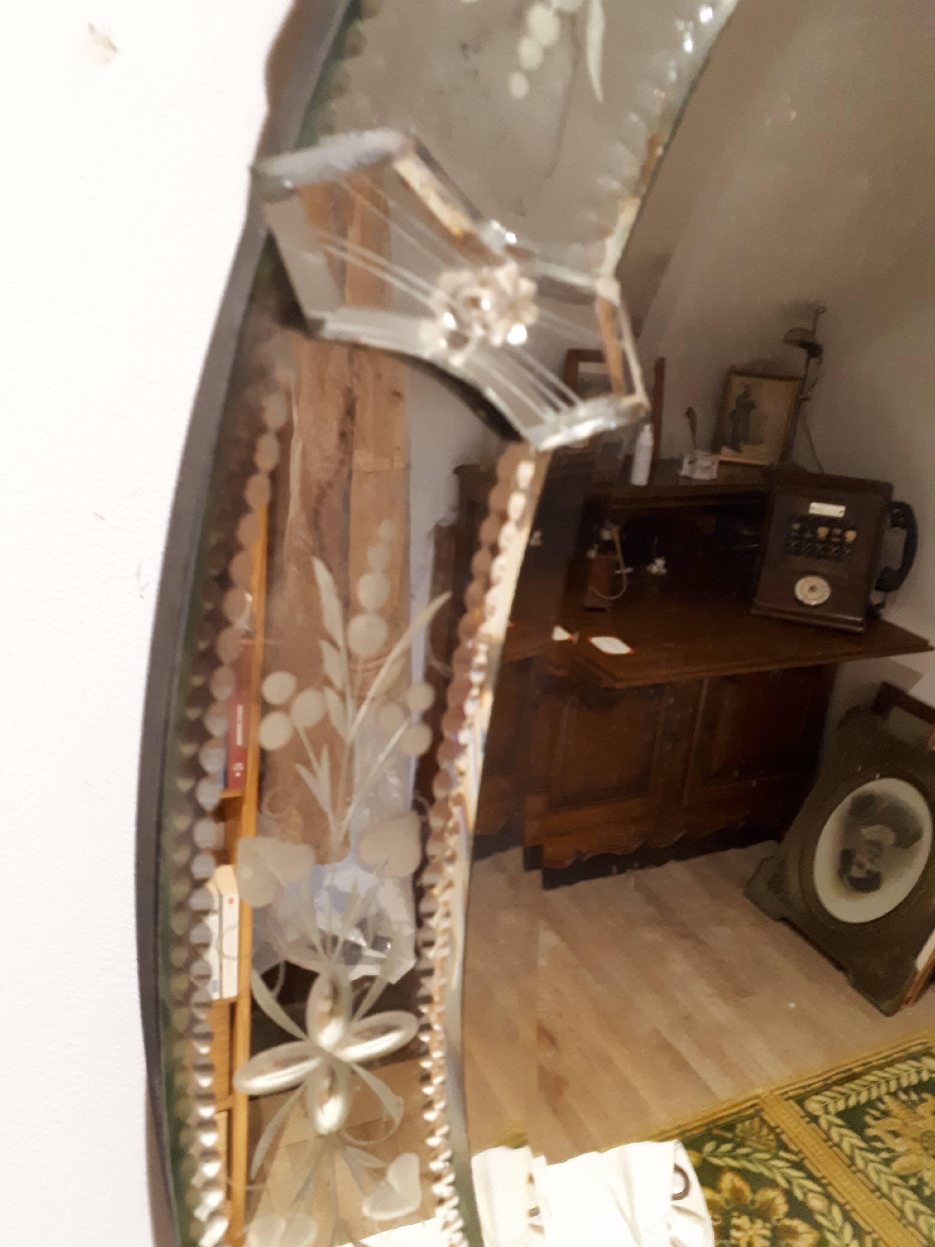 Venice oval mirror 43x85cm