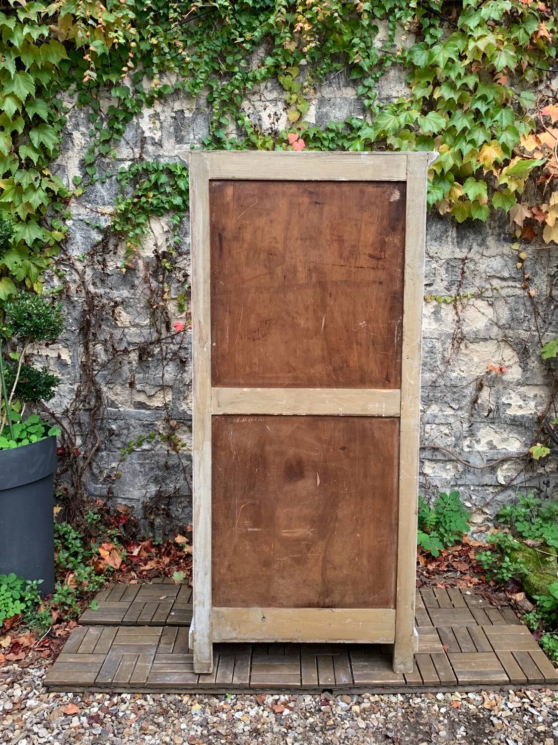 Antique Parisian glass cabinet H150