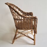 Wicker armchair for children