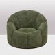 Pair of armchairs in bouclette fabric. Contemporary.