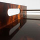 Plexiglas tortoiseshells platter in the style of Mercier, 70s