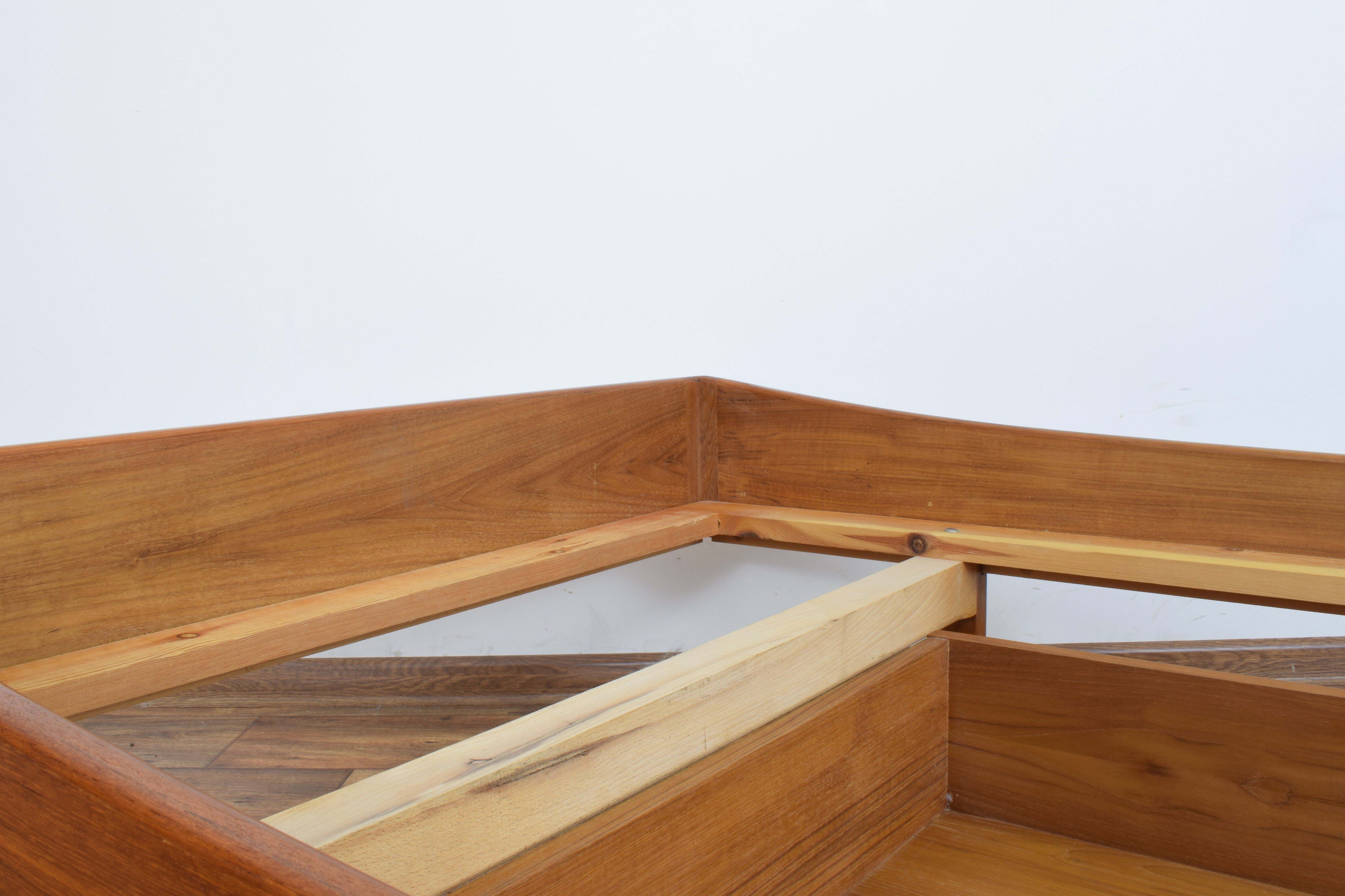 Danish teak bed from Poul Hundevad, 1960s