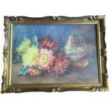 Painting of a bouquet of dahlias, 1900s