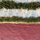 Tapis en laine pure marocaine vert et blanc taille 140 x 260 cm