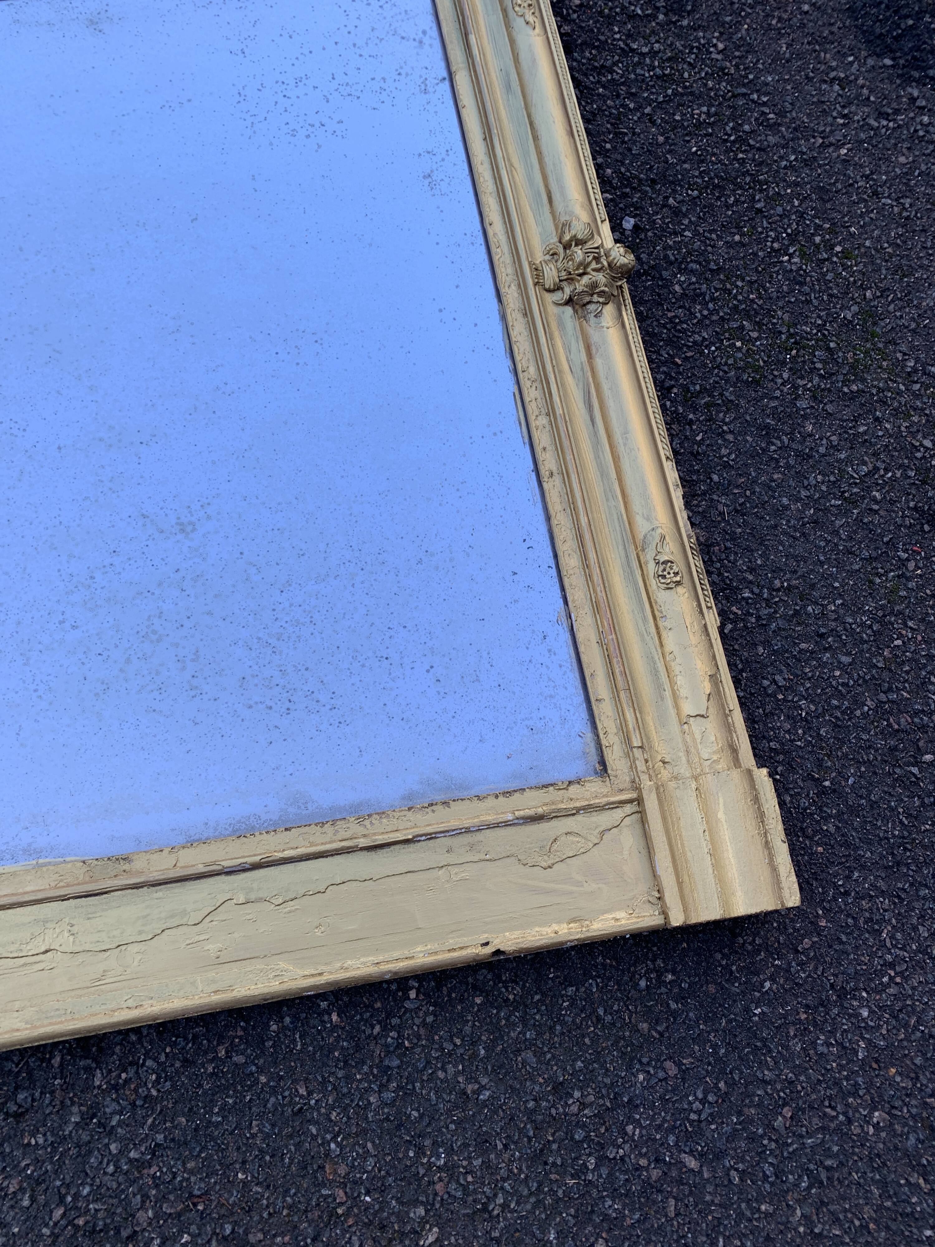 Beautiful Gilded Mercury Mirror 88 x 74