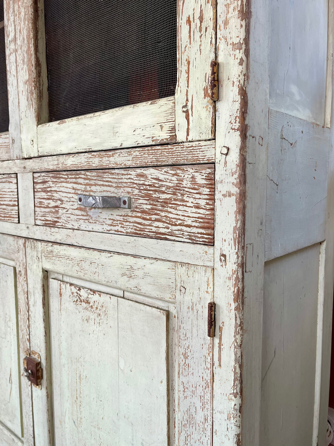 Buffet, dresser, pantry in patinated wood