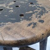 Pair of teak stools