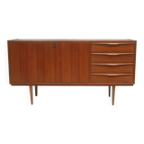 1960s sideboard in walnut with 4 drawers