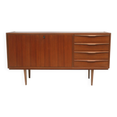 1960s walnut enfilade with 4 drawers