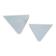 Pair of triangular lacquered metal sconces