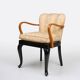 Art Deco Side Chair in Beech, France ca. 1940