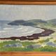 Original Swedish Oil on Panel – “Coastal Landscape” by Curt Rydell – Signed – Vintage & Framed – 33 × 40 cm (13" × 15.7")