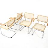 Set of 4 B32 Style Chairs by Marcel Breuer