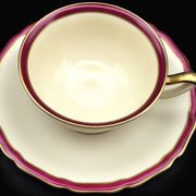 Set of three antique Thomas Bavaria cups – Ivory porcelain