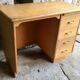 Vintage desk with retractable shelf and 4 drawers - 1960