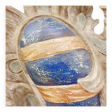 Grande paire de décorations murales en bois sculpté de feuillages 18e siècle