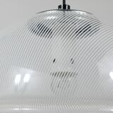 Harvey Guzzini Suspension Boule Op-Art Striped Postmodern by Meblo, 1970s