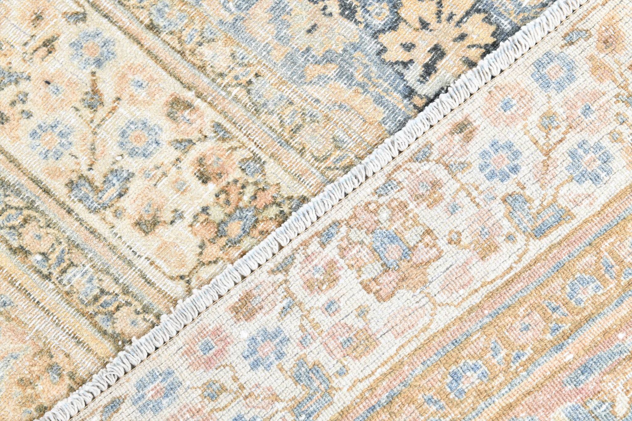 Tapis persan classique antique bleu clair 10x13, 296x386 cm