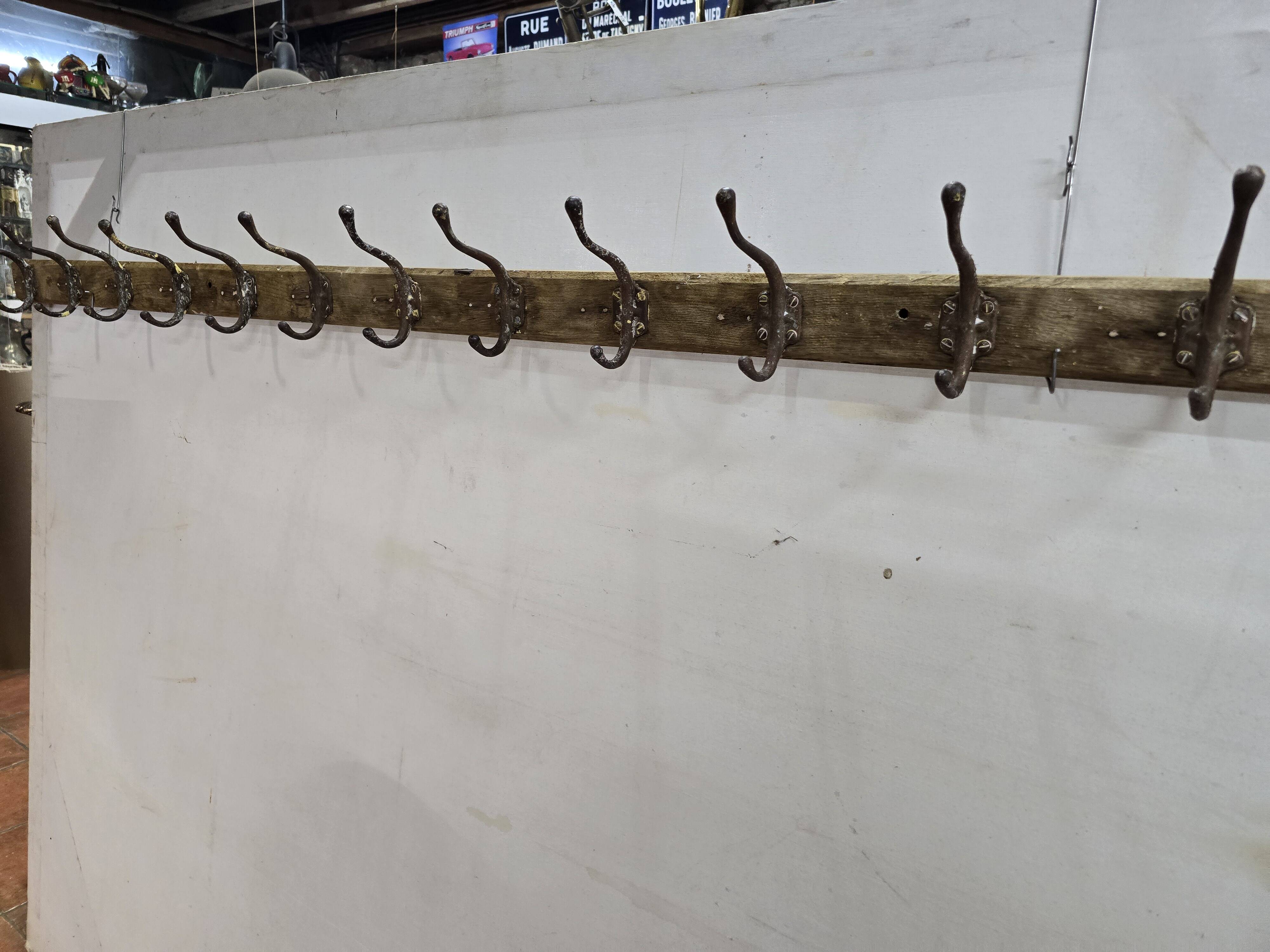 Old school coat rack with 13 hooks