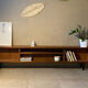 Vintage wooden row
