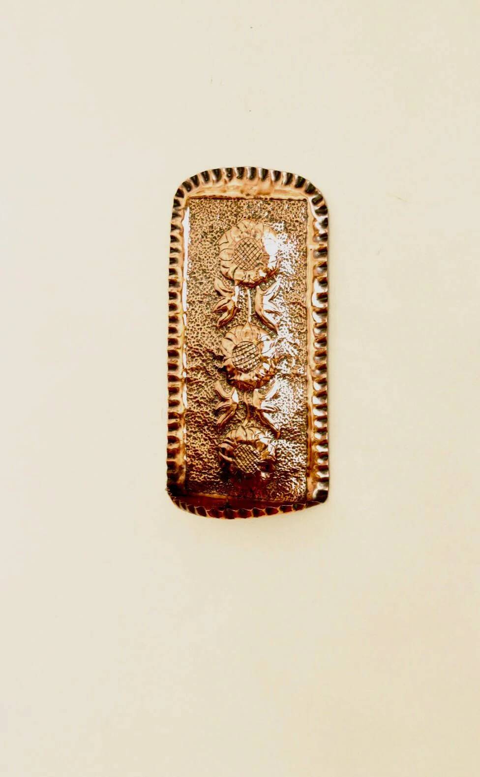 Single mid-century Swedish copper sconce