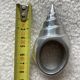 6 silver metal shell napkin rings