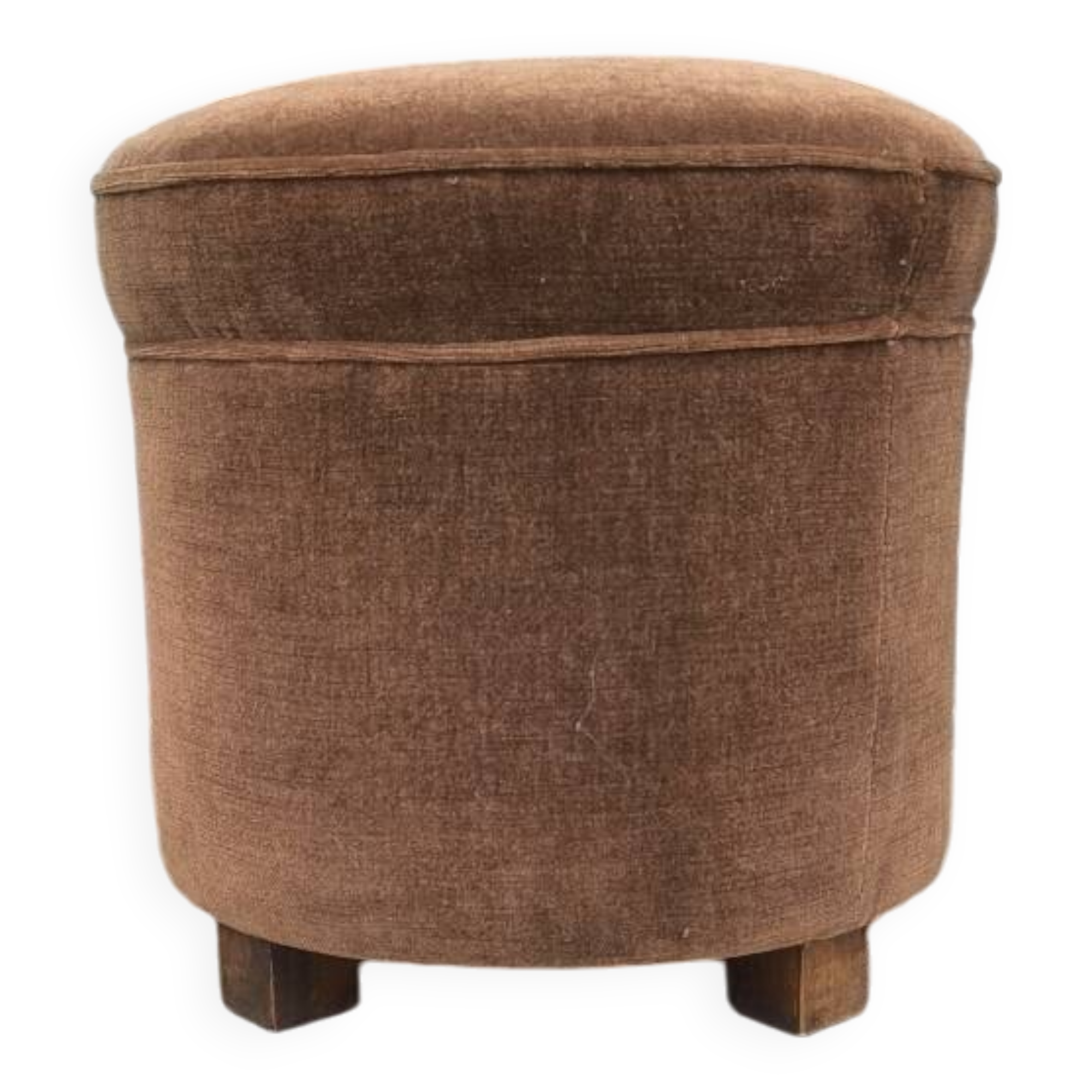 1960s velvet pouf