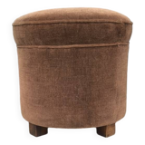 1960s velvet pouf