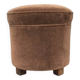 1960s velvet pouf