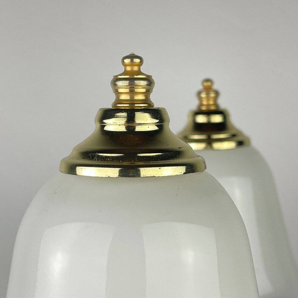 Vintage Italian table lamps in Murano glass, 1980s, set of 2.