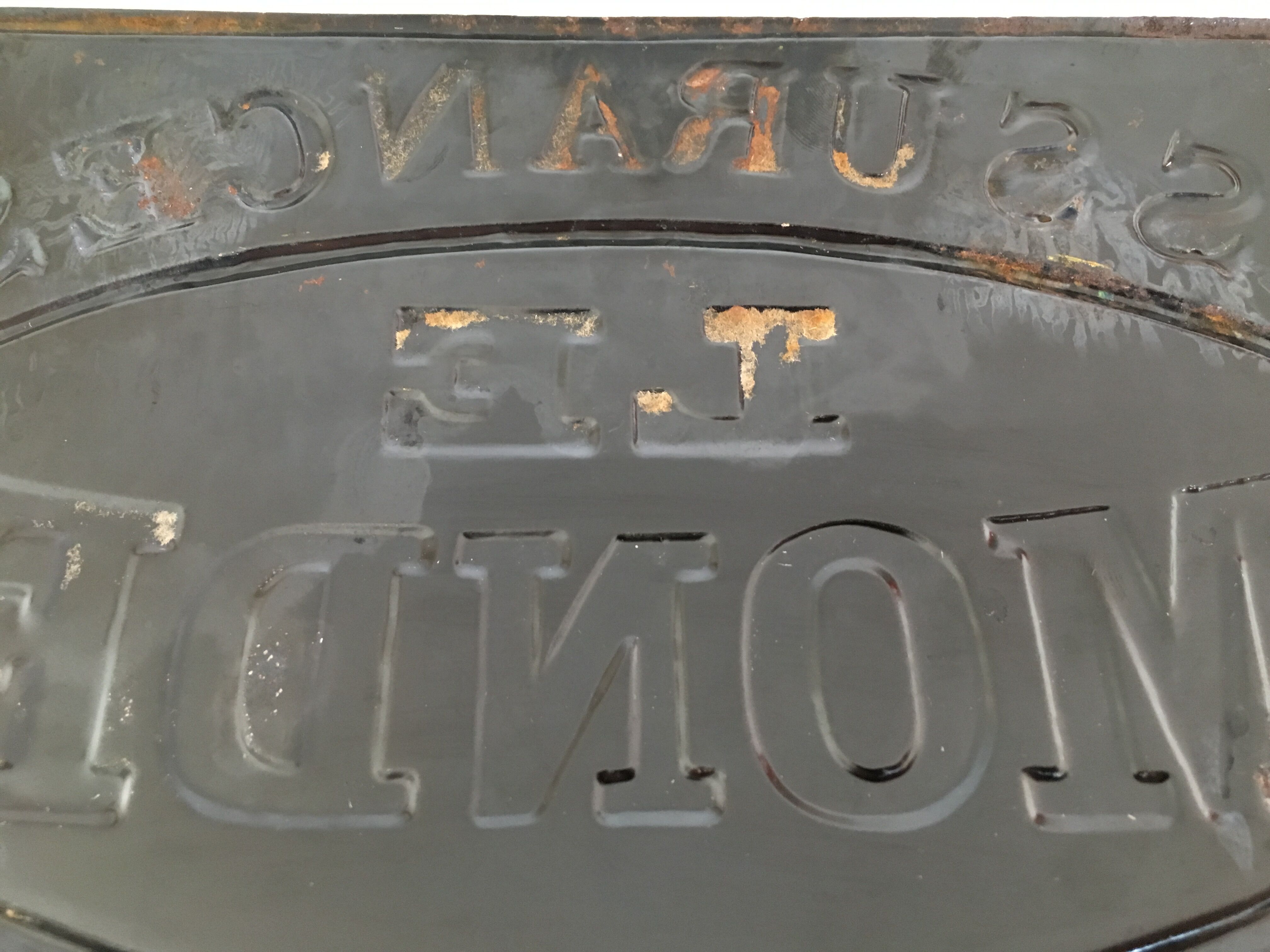 Antique enamelled plate 1900