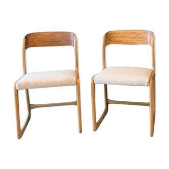 Pair of Baumann chairs "sleds"