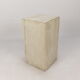 Italian travertine side table or pedestal, 1980's