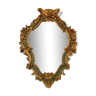 Venetian style mirror in patinated and gilded carved wood XX century