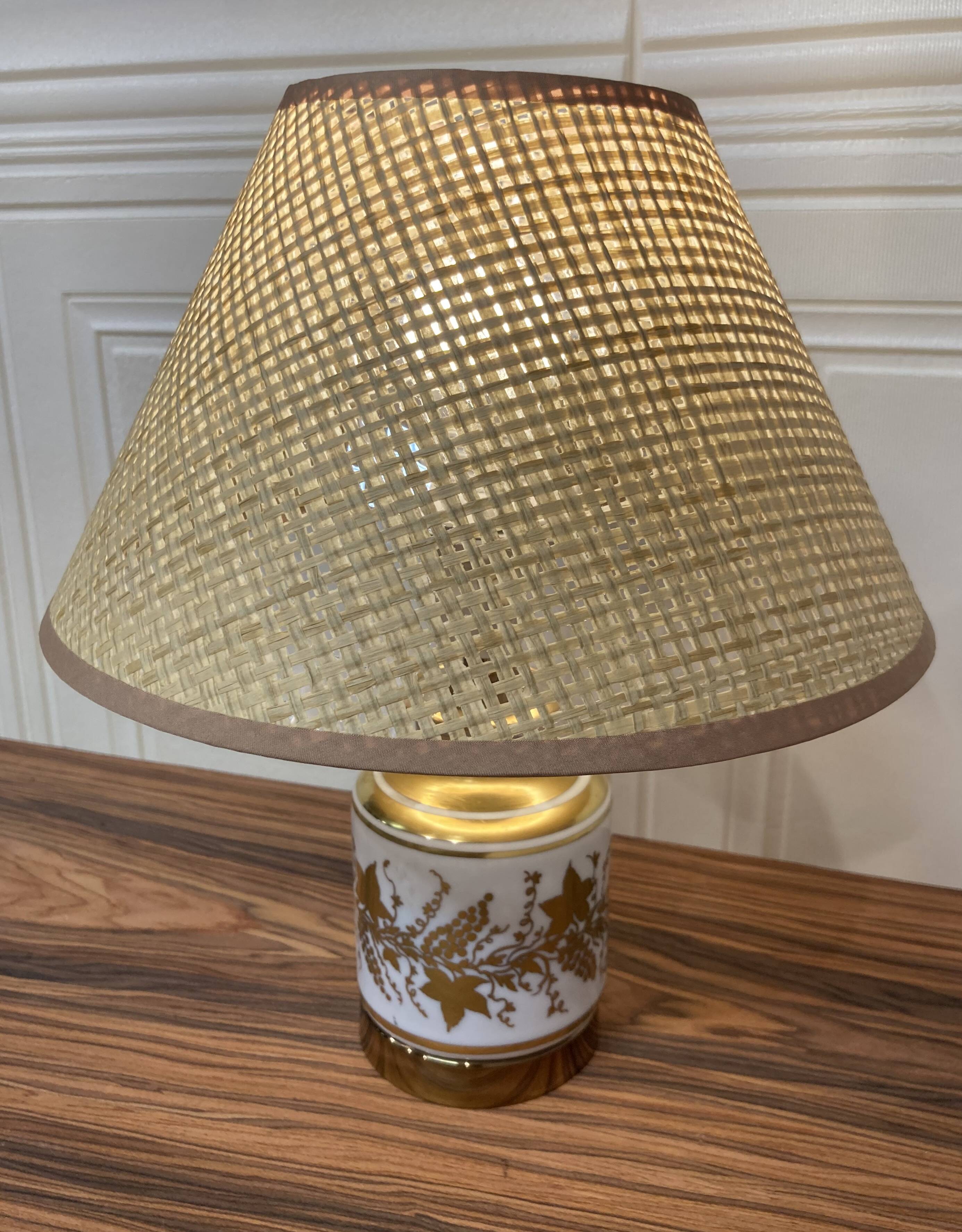Pair of ceramic lamps "1950s scandinavian design".