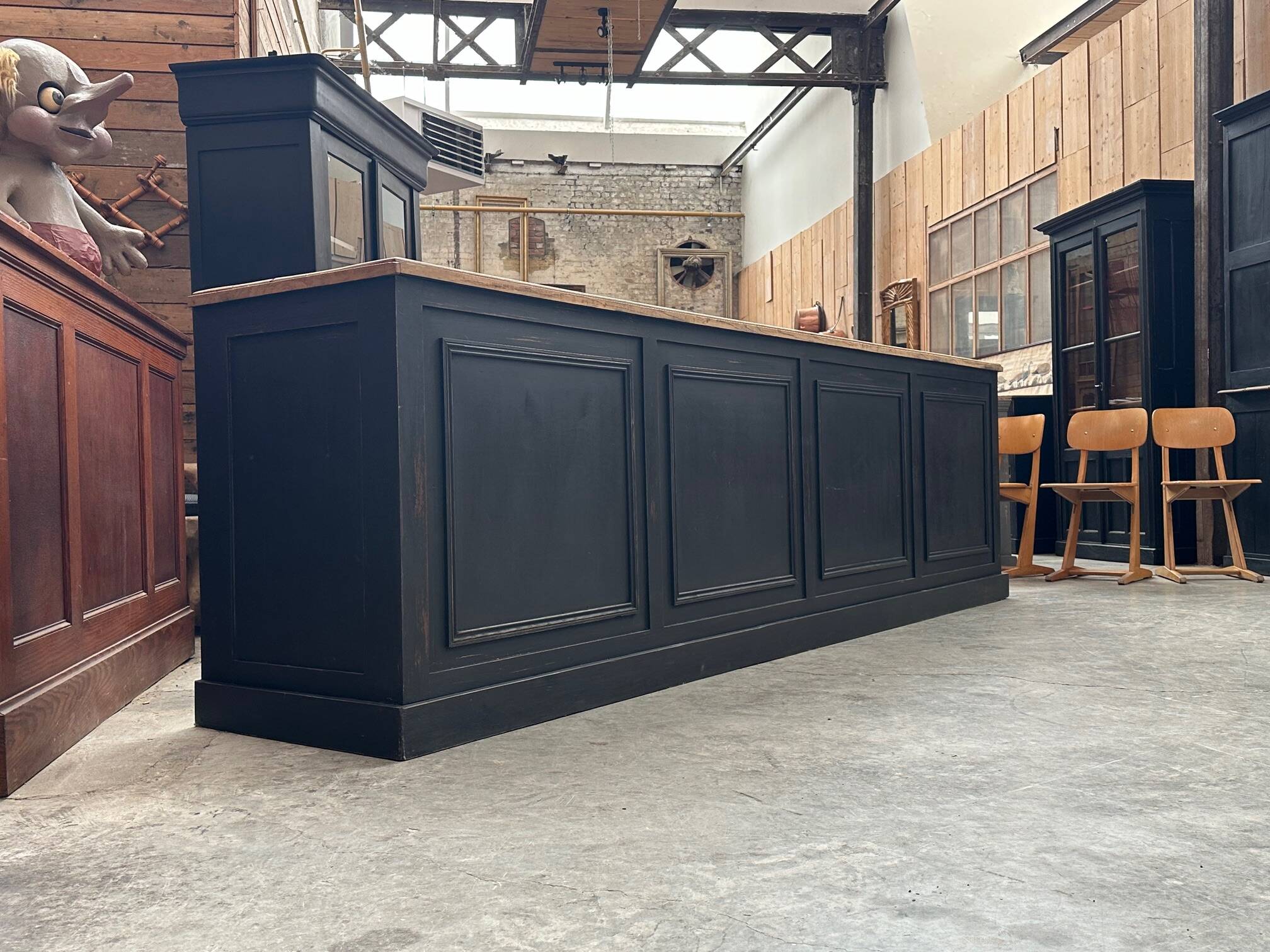 Large Mid-20th Century Store Counter