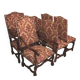 2 Louis XIII armchairs and 4 chairs