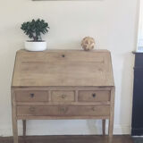 Office XIXth pickled oak