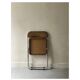 Chaise pliante Plia en chrome & cannage par Giancarlo Piretti design 1970
