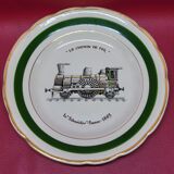 6 plates from the le chemin de fer collection gien france