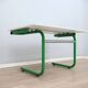 1960s Bieffeplast vintage green metal frame desk