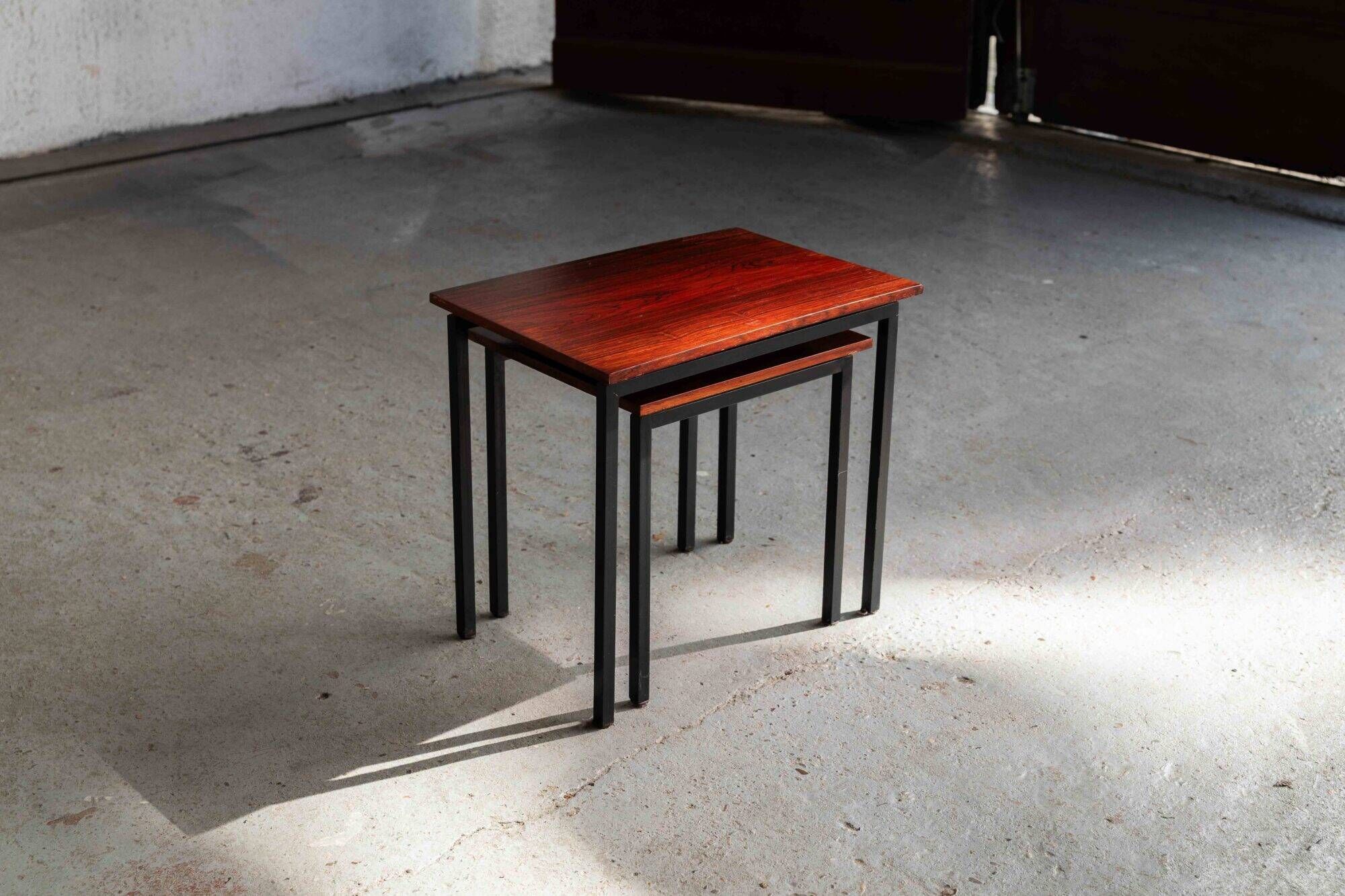 Set of 2 nesting tables by Cees Braakman.