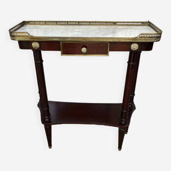 Console de style Louis XVI dessus marbre