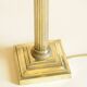 Vintage Lamp Base - Fluted Brass Column - 20th Century Neoclassical Style